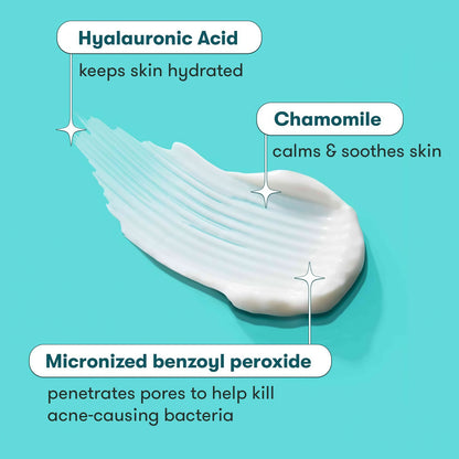 Proactiv Acne Cleanser - Benzoyl Peroxide Face Wash and Acne Treatment - Daily Facial Cleanser and Hyularonic Acid Moisturizer with Exfoliating Beads, 6 Fl Oz